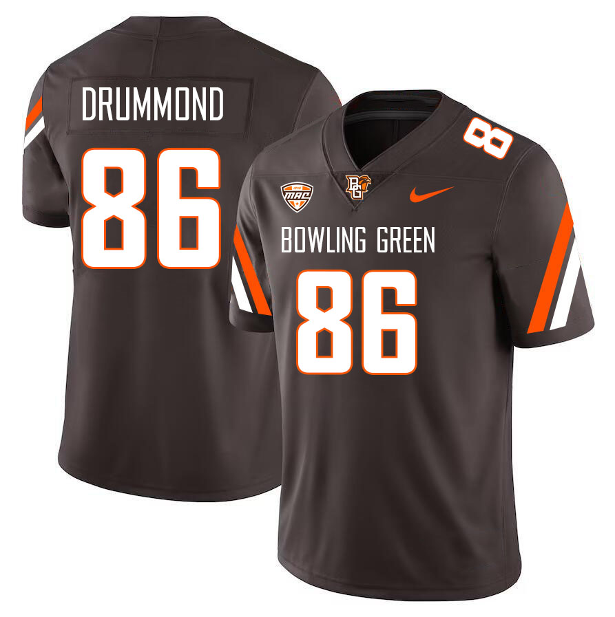Bowling Green Falcons #86 Ian Drummond College Football Jerseys Stitched Sale-Brown